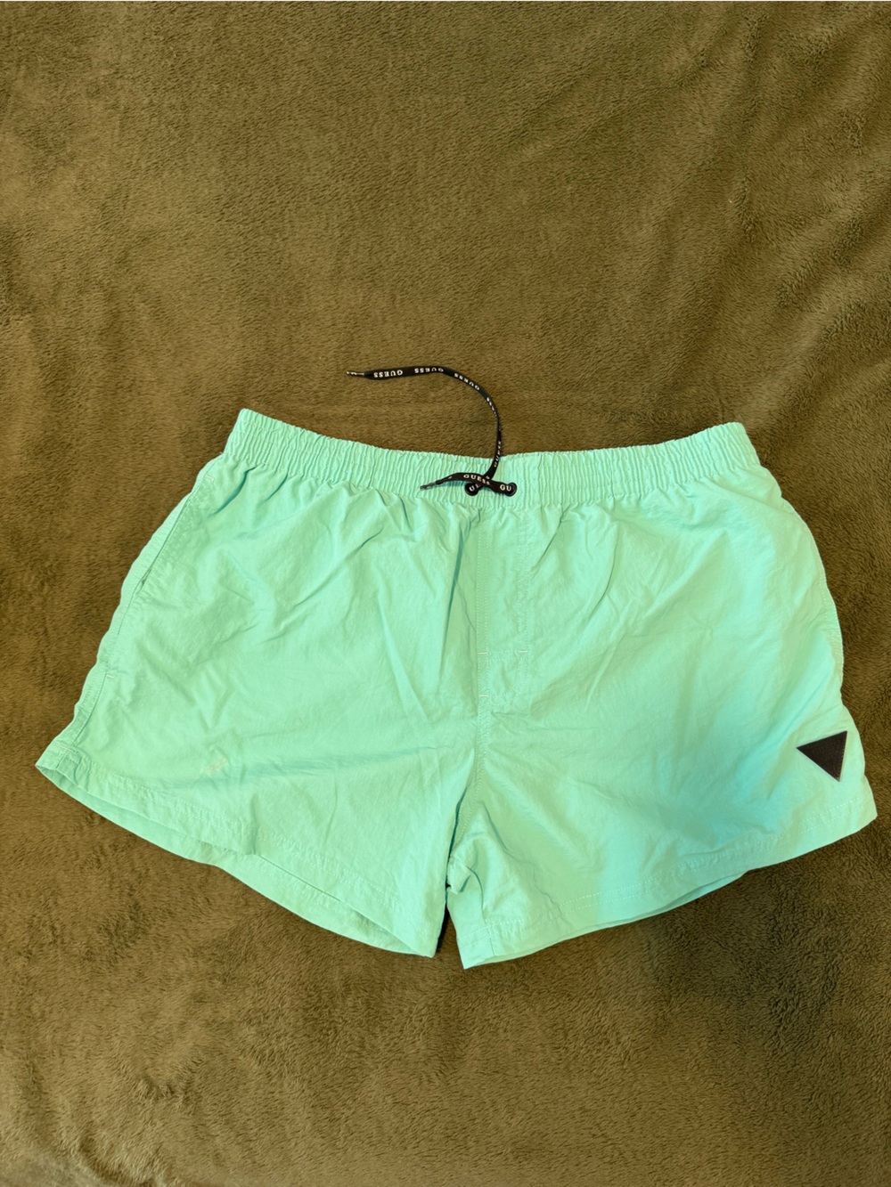 Guess Mint Green Elastic Drawstring Swimsuit